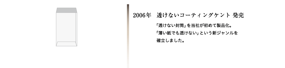 透けないコーティングケント 発売