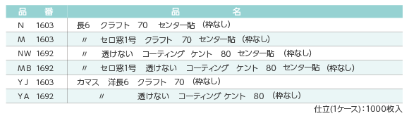 長6・洋長6封筒ラインアップ